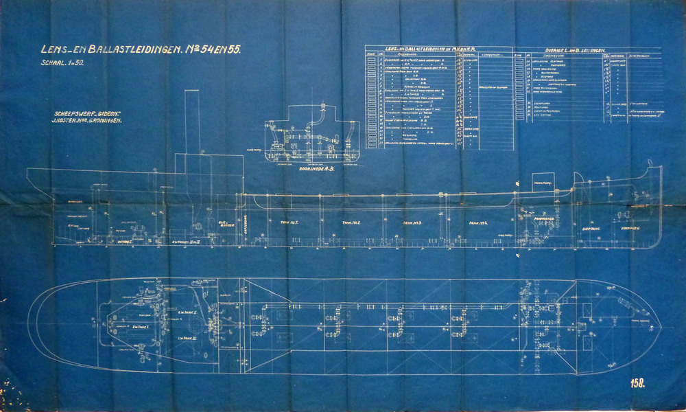 lens en ballastleiding No 54 en 55